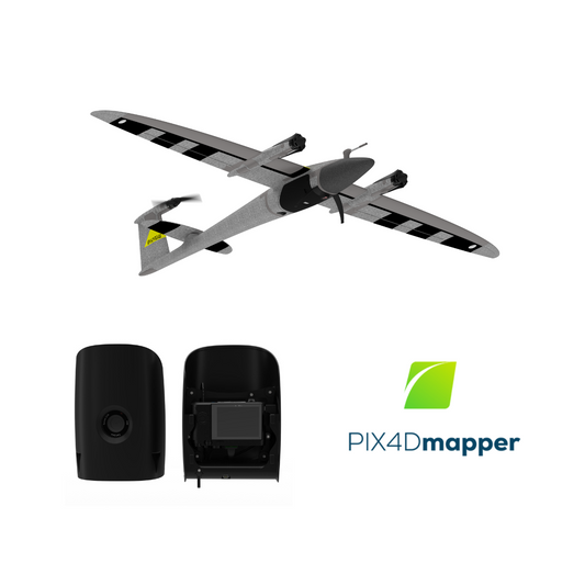 Pachet drona profesionala aripa fixa (VTOL) pentru topografie