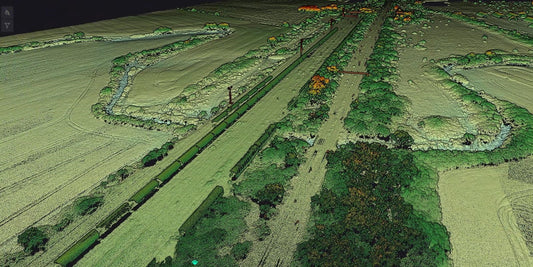 LiDAR point cloud nor de puncte